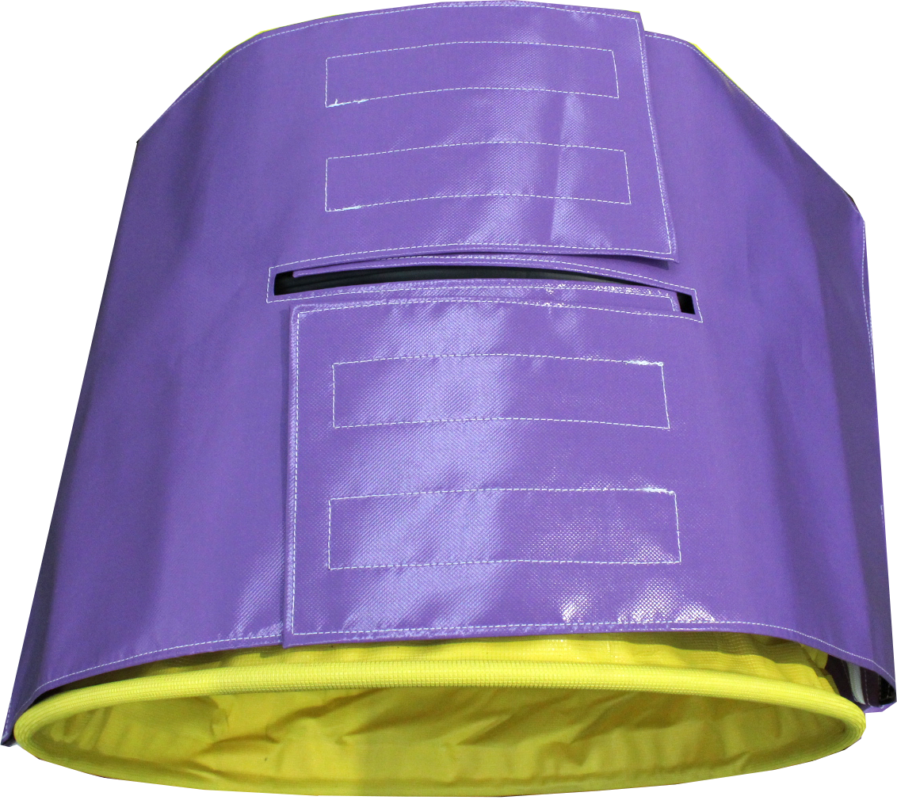 Alforjas triangulares con velcro p/túnel 80cm diámetro