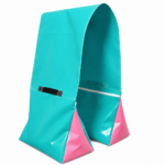 Level Saddlebag - Turquoise and Pink